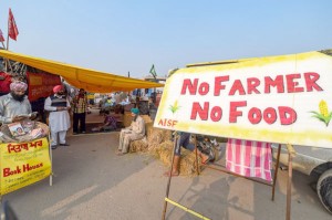 Farmers agitation at Singhu border