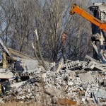 Aftermath of recent shelling in Makiivka